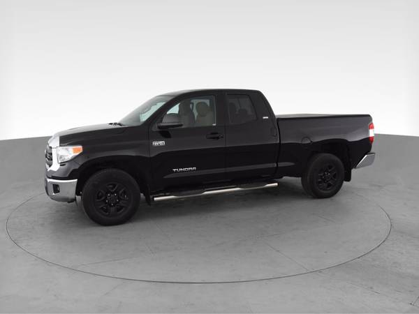 2014 Toyota Tundra Double Cab SR Pickup 4D 6 1/2 ft pickup Black - -... for sale in Yuba City, CA – photo 4
