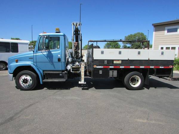 1998 Freightliner FL70 CAT Flatbed with Knuckle Boom for sale in ST Cloud, MN – photo 2