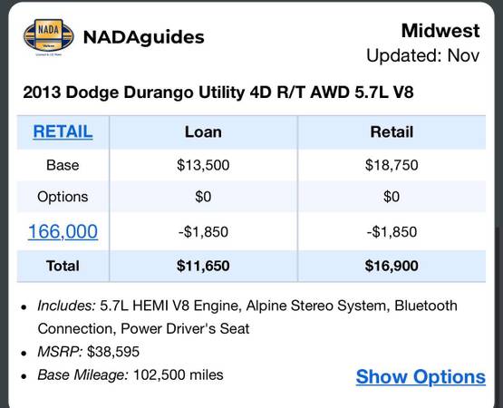 2013 Dodge Durango R/T SUV V8 *SOLD - cars & trucks - by dealer -... for sale in Wichita, KS – photo 7