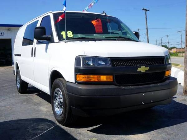 2018 Chevy Chevrolet Express 2500 Cargo van White - cars & trucks -... for sale in Roseville, MI – photo 2