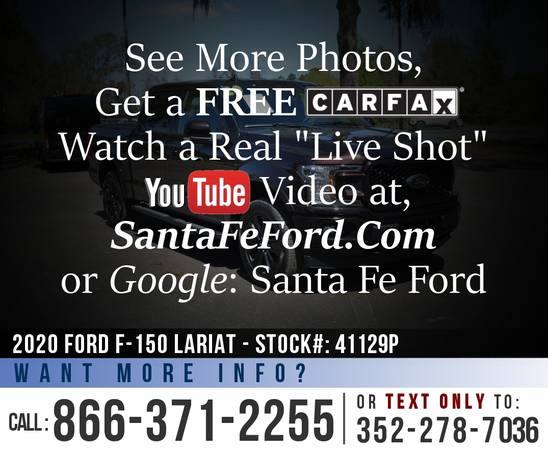 2020 FORD F150 LARIAT FordPass Connect - Ecoboost - SYNC for sale in Alachua, FL – photo 21
