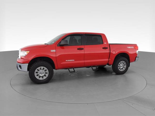 2012 Toyota Tundra CrewMax Pickup 4D 5 1/2 ft pickup Red - FINANCE -... for sale in Champlin, MN – photo 4