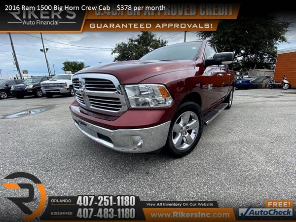 $491/mo - 2015 Ram 2500 SLTCrew Cab - 100 Approved! - cars & trucks... for sale in Kissimmee, FL – photo 10