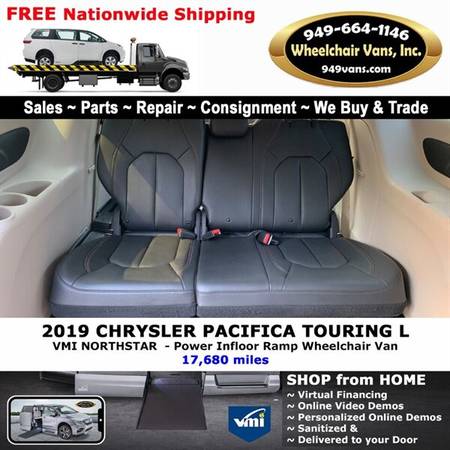 2019 Chrysler Pacifica Touring L Wheelchair Van VMI Northstar - Pow... for sale in LAGUNA HILLS, AZ – photo 12