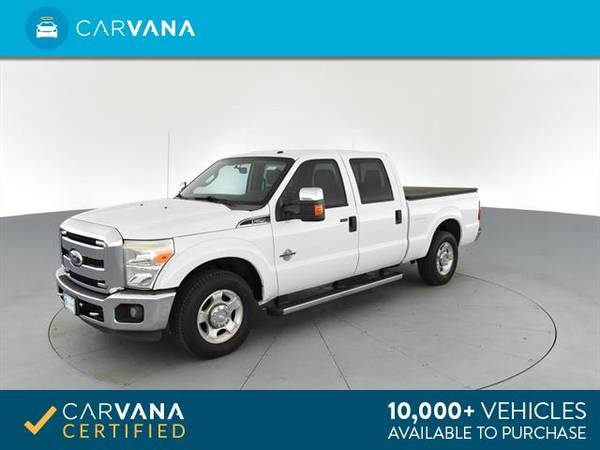 2011 Ford F250 Super Duty Crew Cab XLT Pickup 4D 6 3/4 ft pickup White for sale in Detroit, MI – photo 6