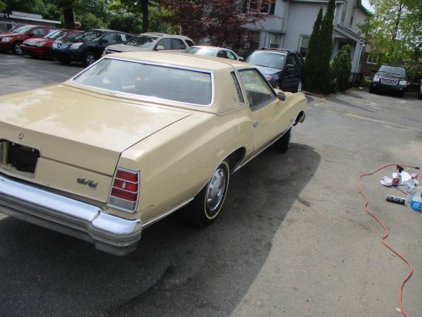 1977 CHEVROLET MONTE CARLO LOW MILES ONLY 42K ONE OWNER - cars &... for sale in Springfield, MA – photo 4
