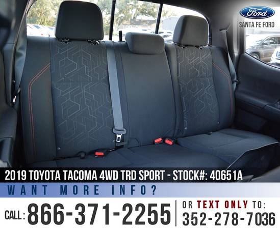 ‘19 Toyota Tacoma 4WD TRD Sport *** Backup Camera, Cruise, 4X4 *** -... for sale in Alachua, FL – photo 16