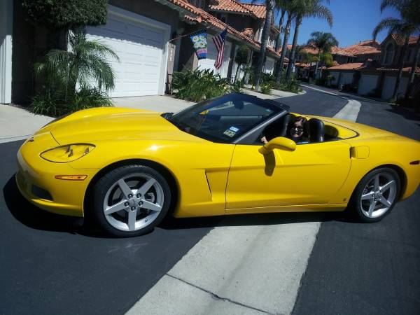 2006 Yellow Corvette Convertible Automatic Trans. 11000 miles. for sale in Laguna Niguel, CA – photo 3