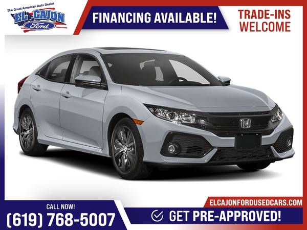 2018 Honda Civic Hatchback EX FOR ONLY 387/mo! - - by for sale in Santee, CA – photo 6