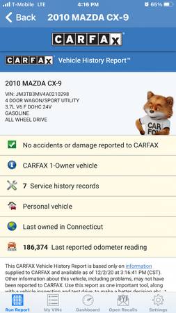 2010 Mazda CX-9 AWD one owner clean carfax perfect condition - cars... for sale in New Britain, CT – photo 17