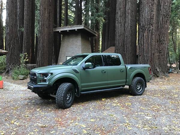 ONE OF A KING RAPTOR with MILITARY GREEN WRAP over white - cars & for sale in San Carlos, CA – photo 3