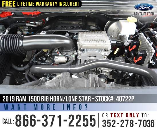 *** 2019 RAM 1500 BIG HORN/LONE STAR *** Bedliner - Push to Start -... for sale in Alachua, FL – photo 22