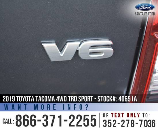 ‘19 Toyota Tacoma 4WD TRD Sport *** Backup Camera, Cruise, 4X4 *** -... for sale in Alachua, FL – photo 21