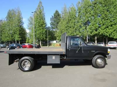 1994 FORD F350 SUPER DUTY REGULAR CAB AND CA\HASSIS FLAT BED for sale in Gresham, OR – photo 7