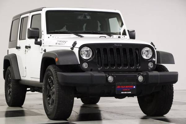 SPORTY White WRANGLER 2015 Jeep Unlimited Willys Wheeler Edition for sale in Clinton, AR – photo 19