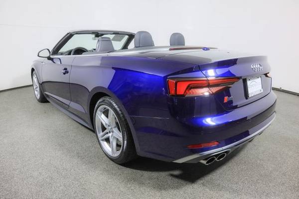 2018 Audi S5 Cabriolet, Navarra Blue Metallic/Black Roof - cars &... for sale in Wall, NJ – photo 3