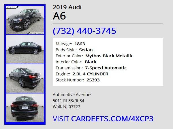2019 Audi A6, Mythos Black Metallic - cars & trucks - by dealer -... for sale in Wall, NJ – photo 22