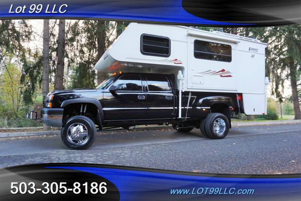 2005 CHEVROLET 3500 4X4 DUALLY LT DURAMAX AND LANCE CAMPER OVER CAB... for sale in Milwaukie, OR – photo 2