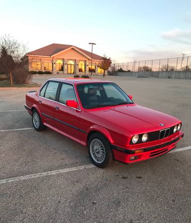 1990 Bmw 325ix 5-speed manual sedan red e30 - cars & trucks - by... for sale in Oregon, WI – photo 10