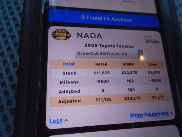 2002 Toyota Tacoma x-Cab 4x4 V6/2005 Tacoma CREW 4x4 V6 - cars & for sale in Hickory, TN – photo 24