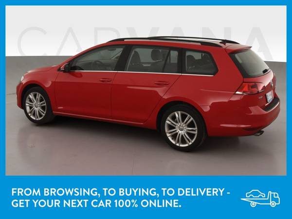 2015 VW Volkswagen Golf SportWagen TDI S Wagon 4D wagon Red for sale in Other, OR – photo 5