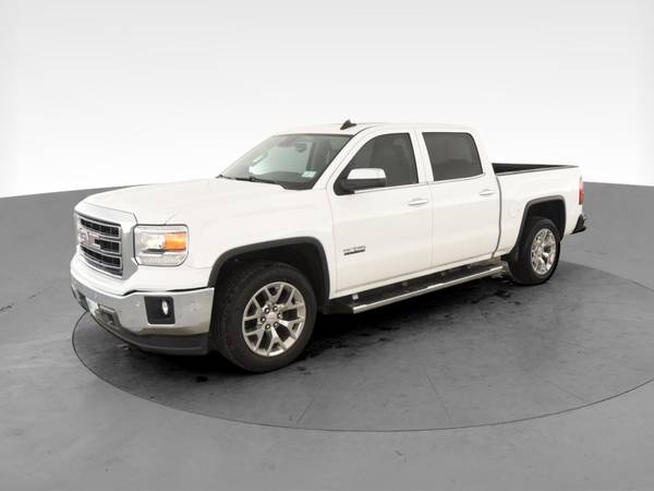 2015 GMC Sierra 1500 Crew Cab SLT Pickup 4D 5 3/4 ft pickup White for sale in Arlington, District Of Columbia – photo 3