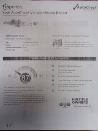 2016 Toyota Prius 2 Top Condition No Accident Super Gas Saver - cars... for sale in Dallas, TX – photo 19