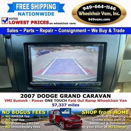 2007 Dodge Grand Caravan SE Wheelchair Van VMI Northstar - Power In for sale in LAGUNA HILLS, AZ – photo 14