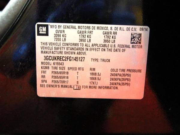 2015 Chevrolet Chevy Silverado 1500 4WD Crew Cab 143.5 LT w/1LT -... for sale in Evans, MT – photo 22