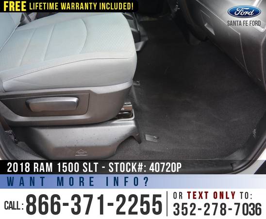 ‘18 Ram 1500 SLT 4WD *** Cruise Control, Camera, Bluetooth *** -... for sale in Alachua, FL – photo 20