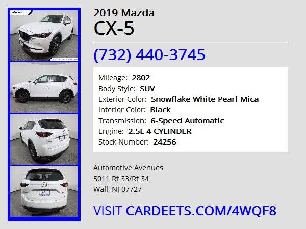 2019 Mazda CX-5, Snowflake White Pearl Mica - cars & trucks - by... for sale in Wall, NJ – photo 22