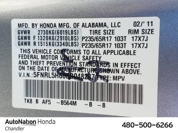 2011 Honda Odyssey EX-L SKU:BB048287 Regular for sale in Chandler, AZ – photo 18
