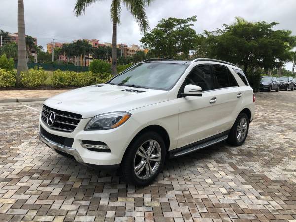 2013 Mercedes ML350 Pearl White Panoramic Roof/New Tires/Low Miles -... for sale in Naples, FL – photo 2