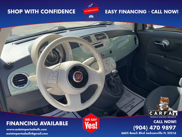 2012 FIAT 500 - Financing Available! - cars & trucks - by dealer -... for sale in Jacksonville, FL – photo 12