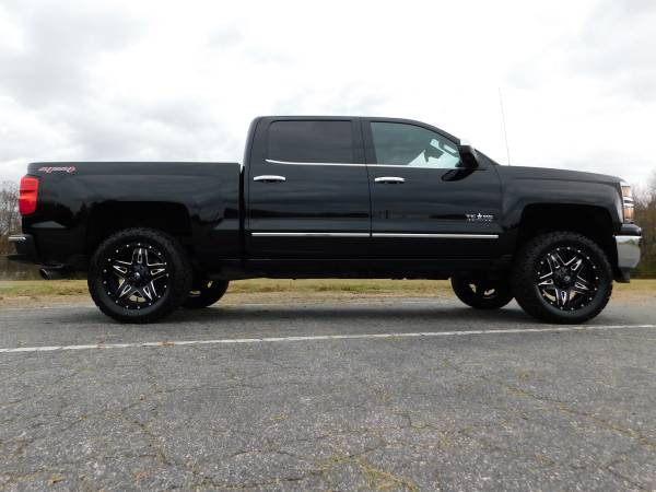 LIFTED 15 CHEVY SILVERADO 1500 LTZ CREW 4X4 20X10 *NEW 33X12.50... for sale in KERNERSVILLE, NC – photo 3