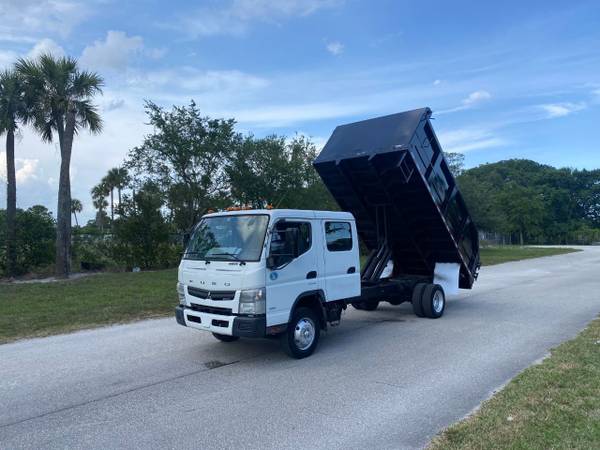 2013 Mitsubishi Fuso FE160 Crew Cab Dump Truck for sale in West Palm Beach, FL – photo 2