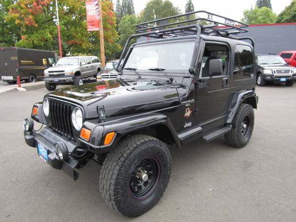 2000 Jeep Wrangler 2dr Sahara *BLACK* 4.0 6CLY HARDTOP 139K - cars &... for sale in Milwaukie, OR – photo 2