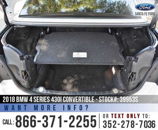 *** 2018 BMW 4 Series 430i *** Bluetooth - Leather Seats - SiriusXM for sale in Alachua, FL – photo 19
