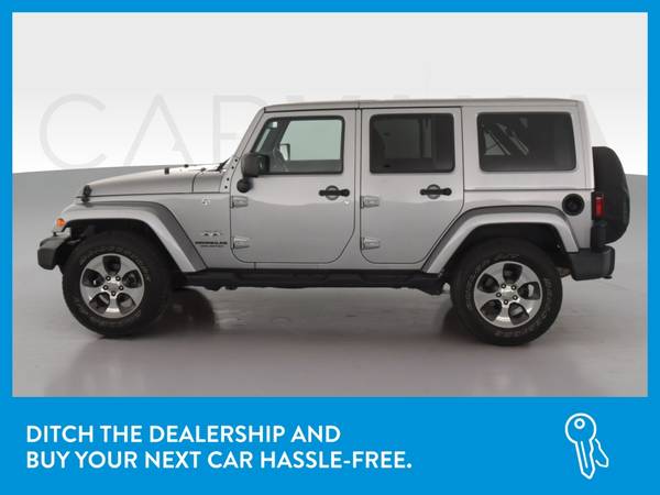 2017 Jeep Wrangler Unlimited Sahara Sport Utility 4D suv Silver for sale in Pocono Pines, PA – photo 4