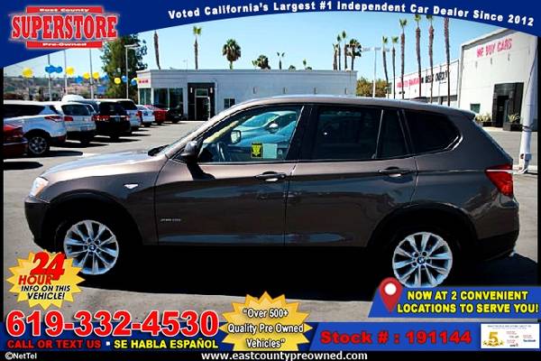 2014 BMW X3 XDRIVE28I SUV-EZ FINANCING-LOW DOWN! for sale in El Cajon, CA – photo 6