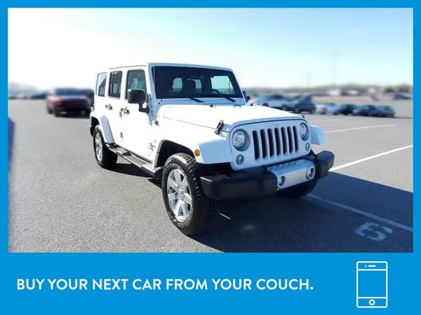 2017 Jeep Wrangler Unlimited Sahara Sport Utility 4D suv White for sale in Revere, MA – photo 12
