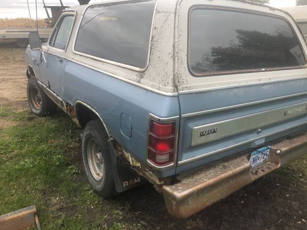 1984 Dodge Ramcharger Barn find fixer upper parts truck for sale for sale in Mankato, MN – photo 4