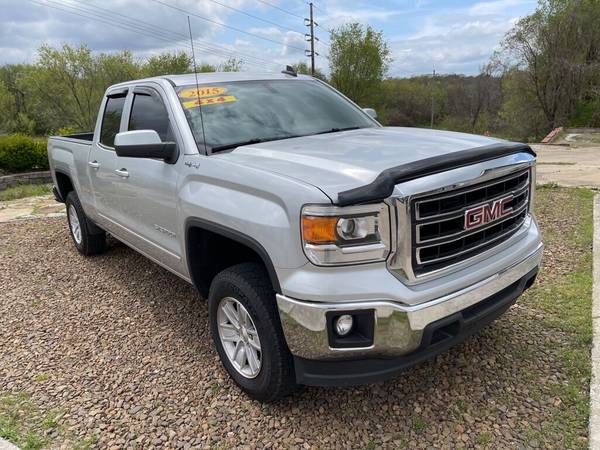 2015 GMC Sierra 1500 SLE 4x4 4dr Double Cab 6 5 ft SB pickup SILVER for sale in Springdale, MO – photo 3