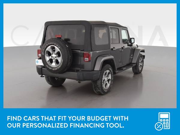 2017 Jeep Wrangler Unlimited Sahara Sport Utility 4D suv Gray for sale in Chicago, IL – photo 8