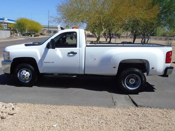 2013 CHEVY 3500 HD REGULAR CAB DUALLY WORK TRUCK LOW MILES - cars & for sale in phoenix, NM – photo 2