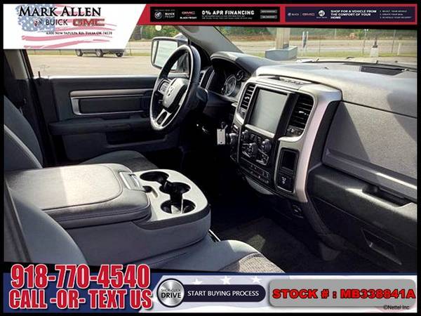 2016 RAM 1500 4WD Crew Cab 5 7 Ft Box Big Horn TRUCK - LOW DOWN! for sale in Tulsa, OK – photo 17