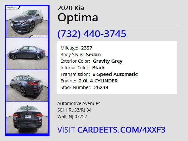 2020 Kia Optima, Gravity Grey - cars & trucks - by dealer - vehicle... for sale in Wall, NJ – photo 22