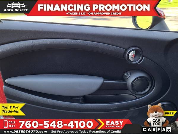 2010 Mini *Cooper* *Convertible* Only $159/mo! Easy Financing! -... for sale in Palm Desert , CA – photo 7