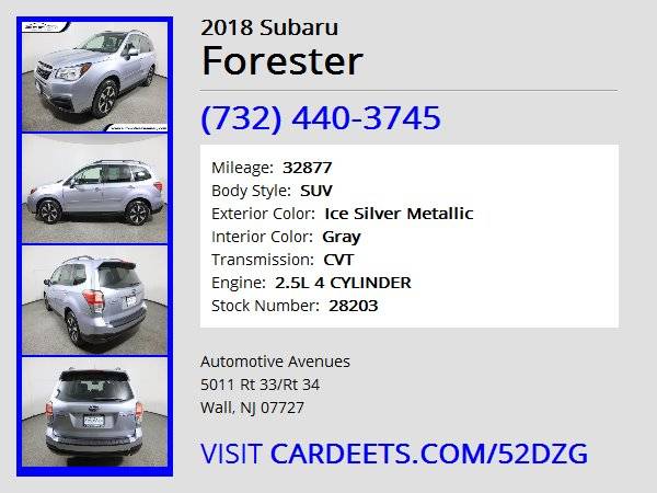 2018 Subaru Forester, Ice Silver Metallic - - by for sale in Wall, NJ – photo 22