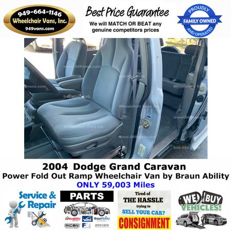 2004 Dodge Grand Caravan Power Ramp Side Loading Wheelchair Van for sale in Laguna Hills, CA – photo 13